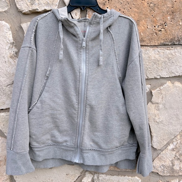 FP Movement by Free People Tops - Free People Movement Gray Full Zip Hoodie Jacket Size small